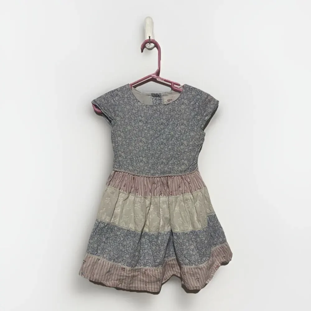 Max‎ Girls Toddlers 2-3 Year Pink White Blue Floral Dress Cute For Easter